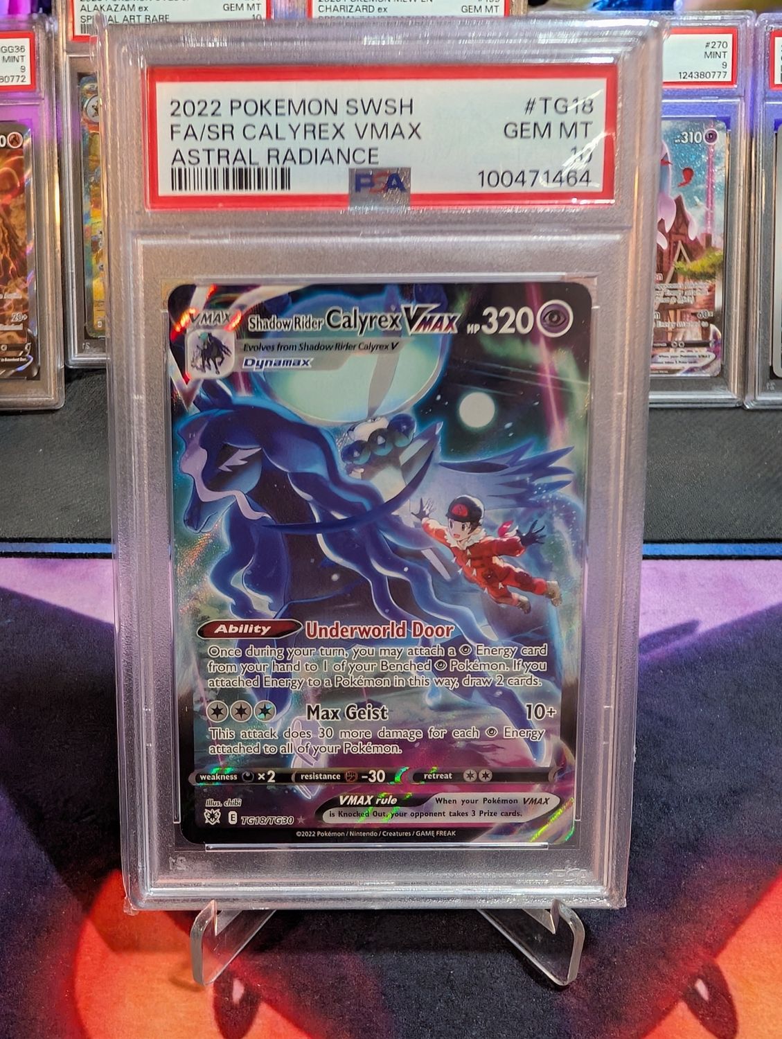 2022 Pokemon SWSH Shadow Rider Calyrex VMAX #TG18 PSA 10