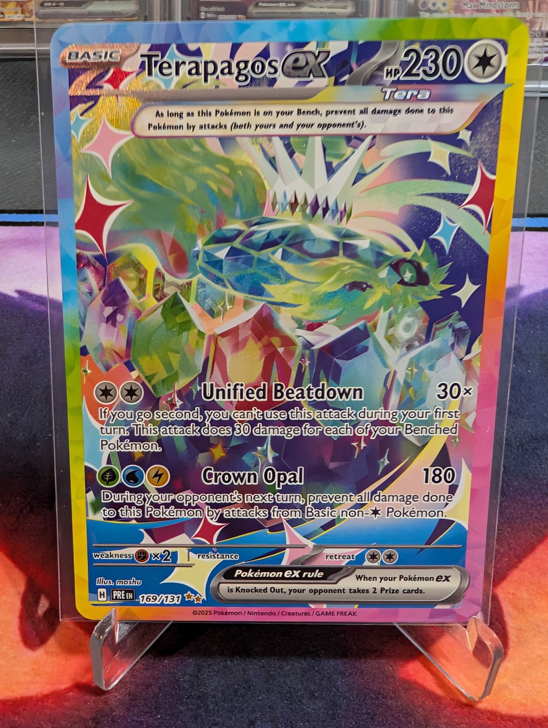 Pokemon Terapagos Ex Prismatic Evolutions #169/131 - ungraded