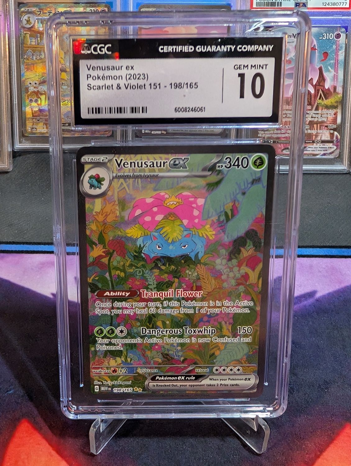 2023 Pokemon 151 Venusaur Ex #198/165 - CGC 10