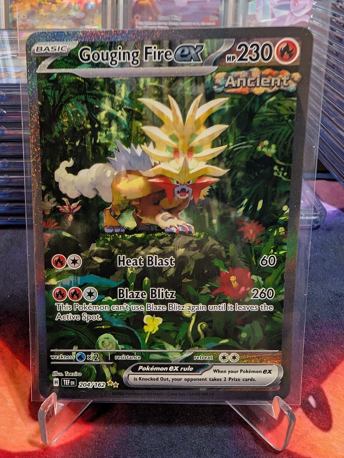 Pokemon Gouging Fire Ex - Temporal Forces #204/162 - ungraded