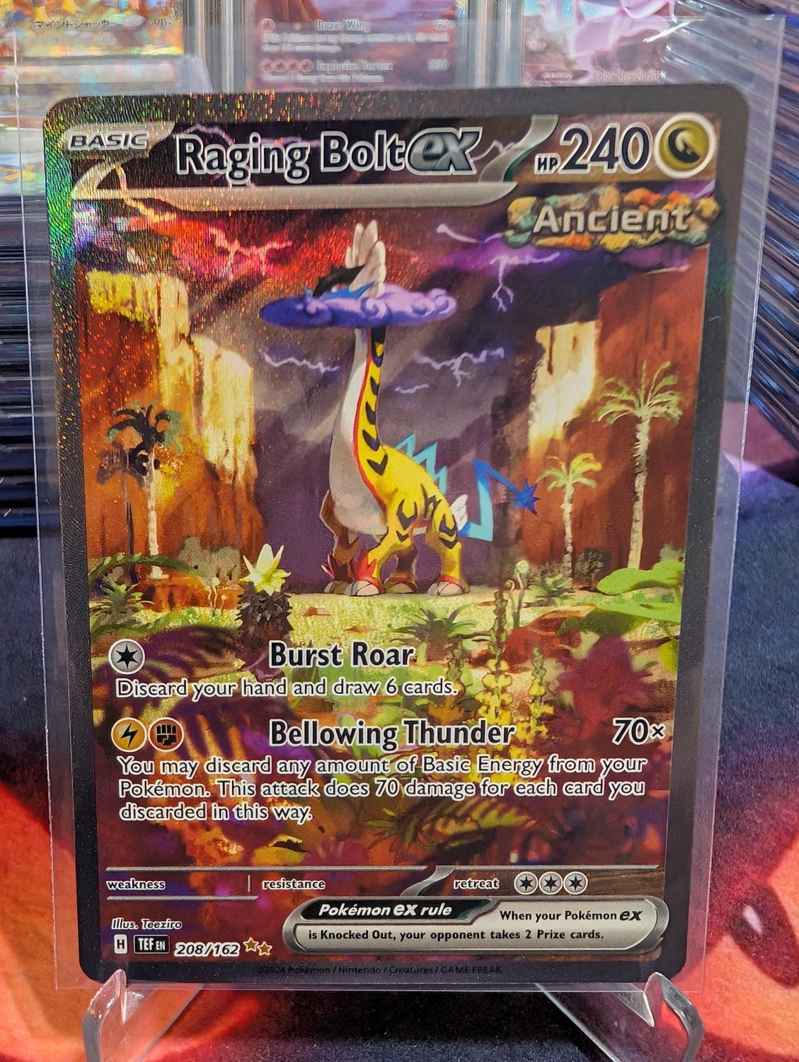 Pokemon Raging Bolt Ex - Temporal Forces #208/162 - ungraded
