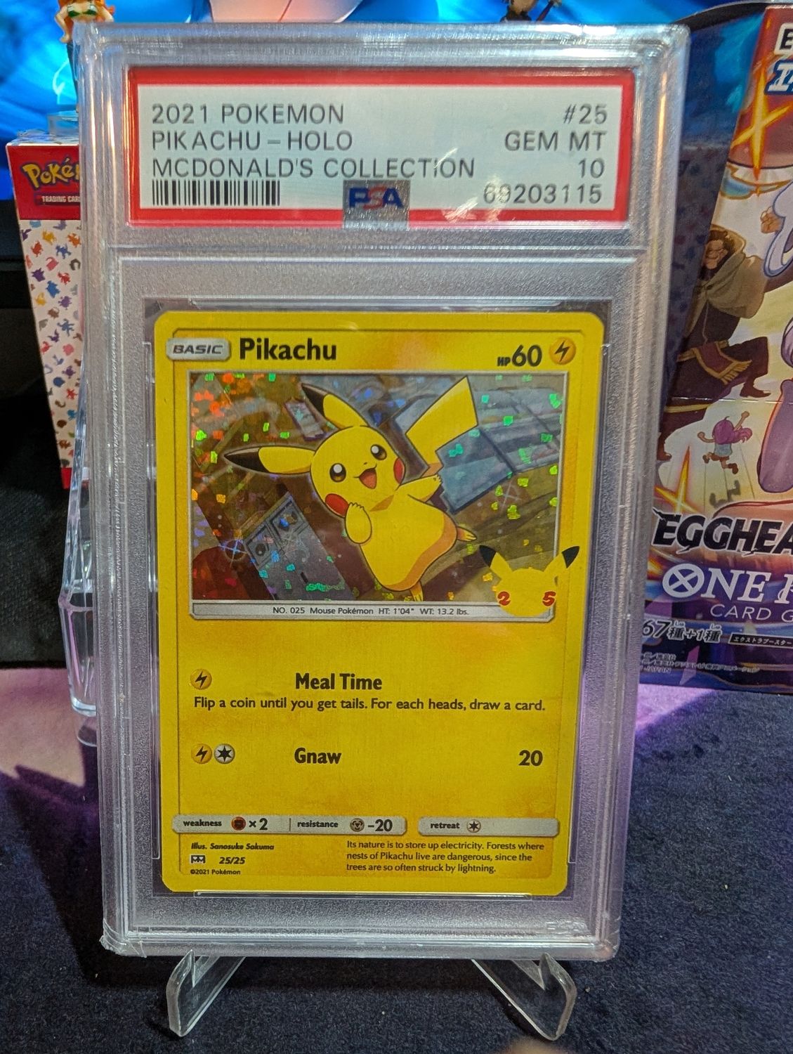 2021 Pokemon Pikachu Holo - McDonald's Collection #25 - PSA 10