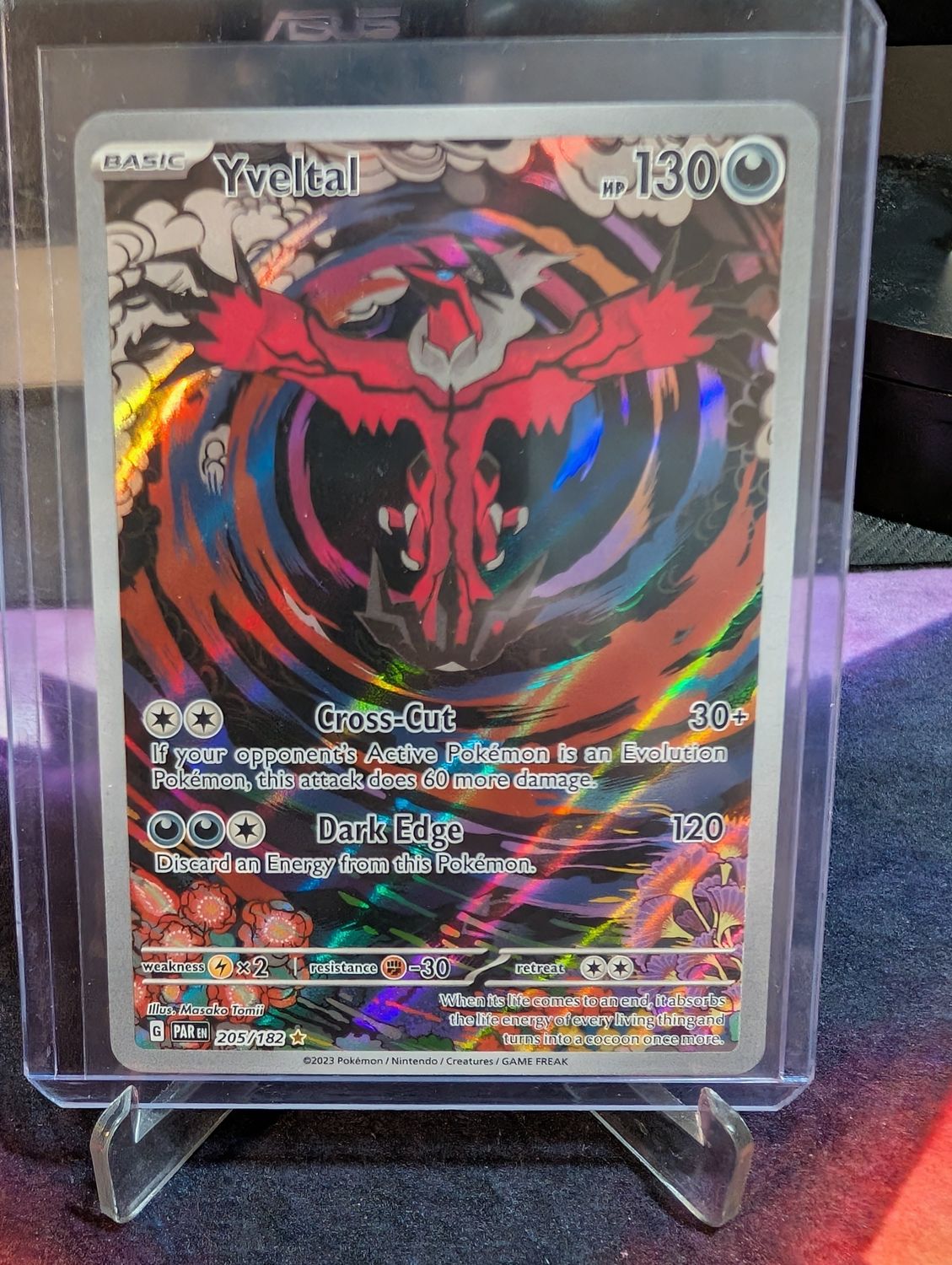 Pokemon Paradox Rift Yveltal #205/182 - ungraded