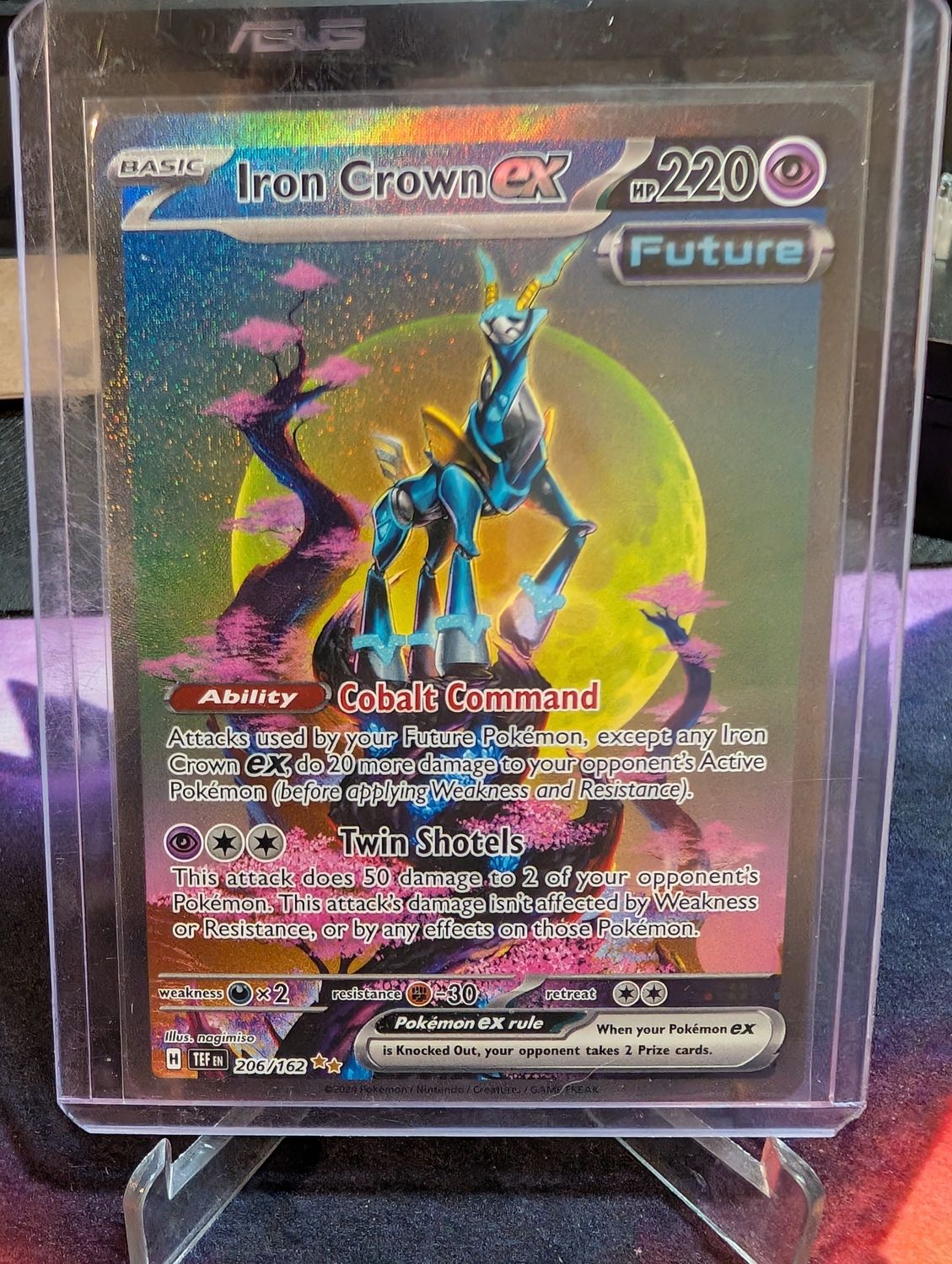 Pokemon Temporal Forces Iron Crown #206/162 - ungraded