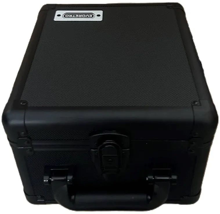 Evoretro 2-row aluminum graded card storage case - black