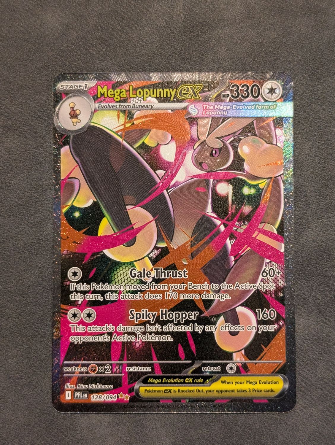 Pokemon Phantasmal Flames Mega Lopunny SIR #128/094 - ungraded