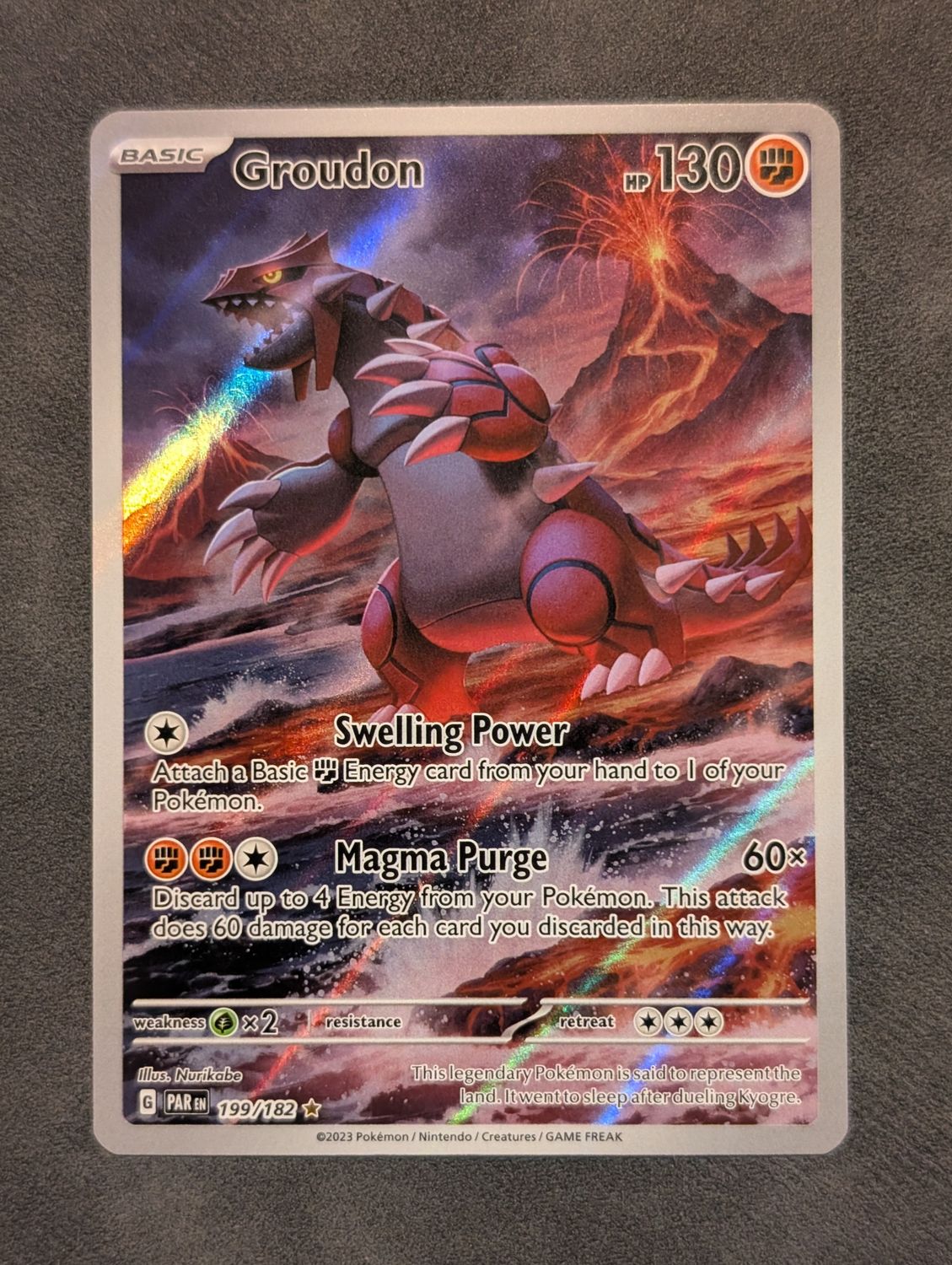 Pokemon Paradox Rift Groudon #199/182 - ungraded