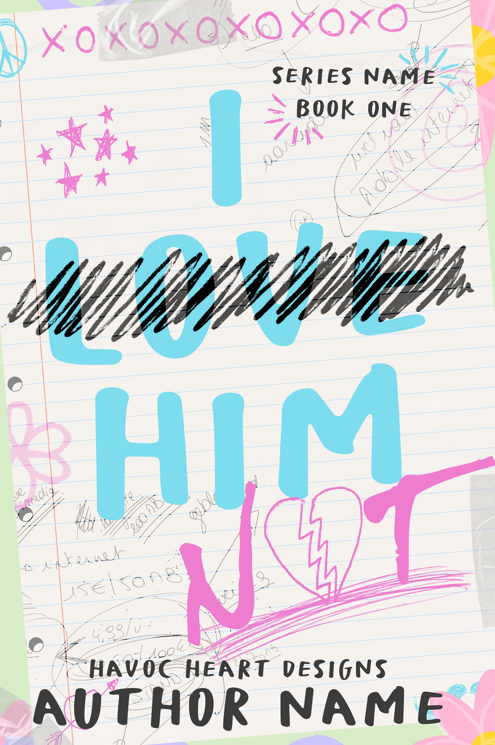 I Love Him Not Premade Paperback Wrap
