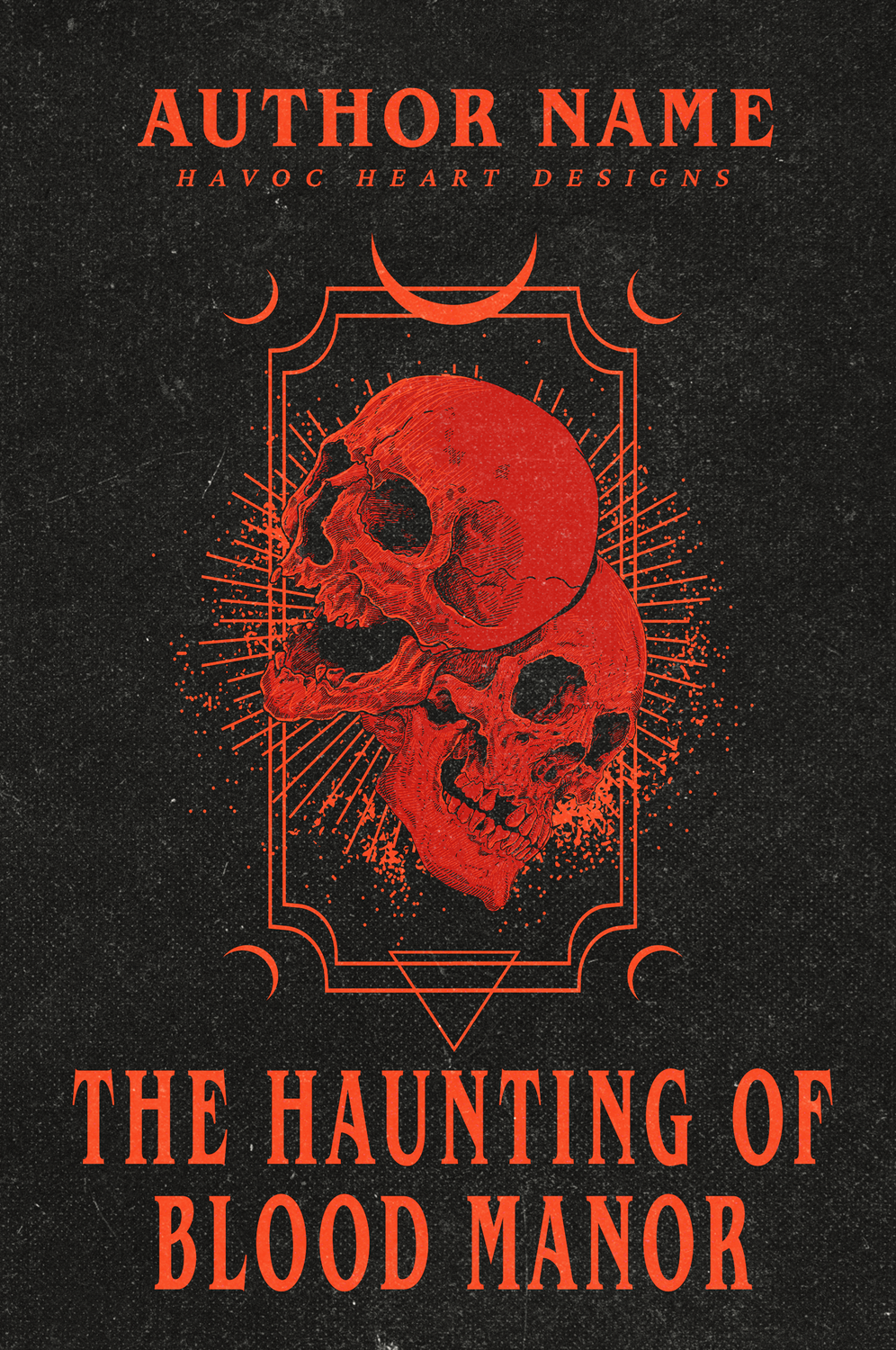 Haunting of Blood Manor Premade Paperback Wrap