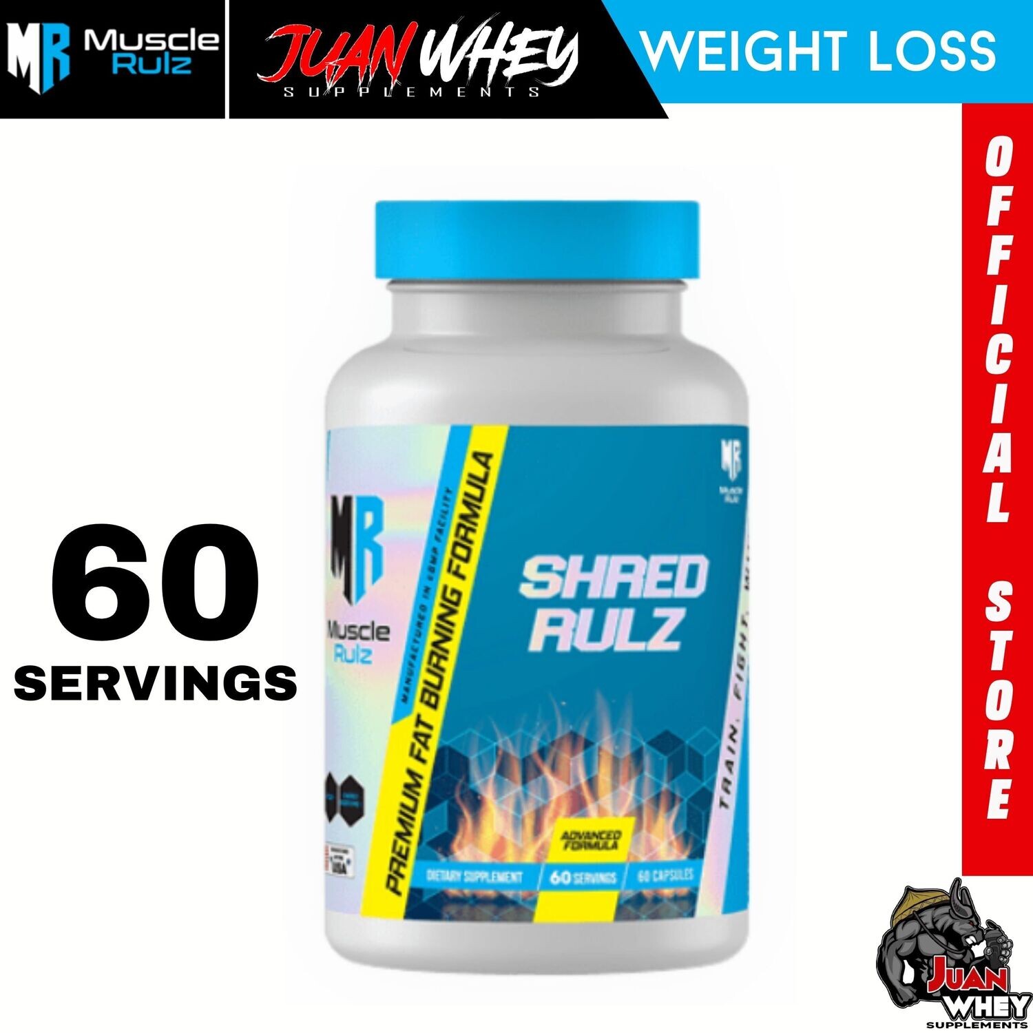 Muscle Rulz - Shred Rulz Fat Burner 60 Capsules