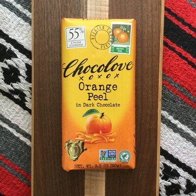 Orange Peel Dark Chocolate Bar 3.2 oz