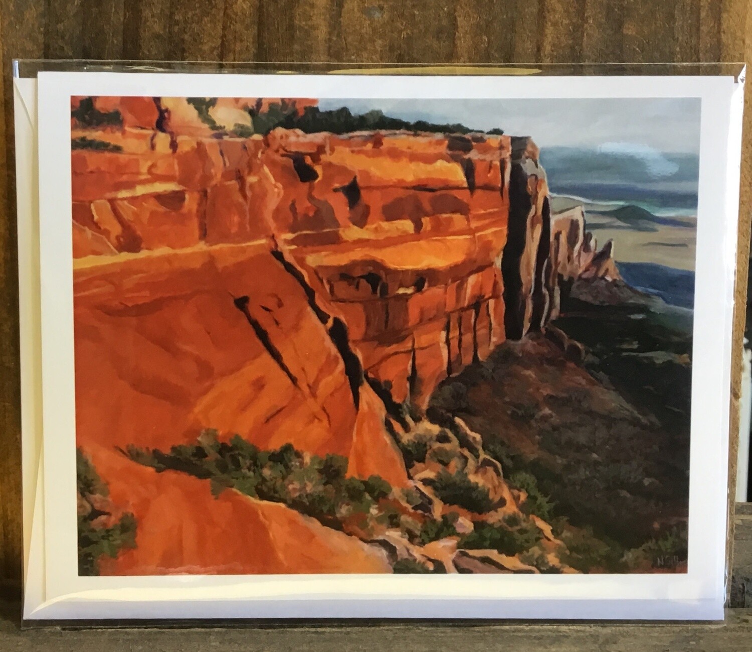 Along the Wall Note Card