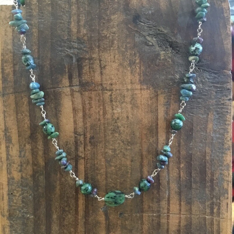 Ruby in Zoisite Necklace MR-404