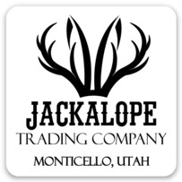 Jackalope Logo Stickers, small square