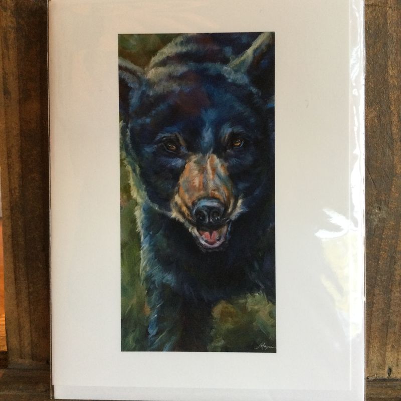 Shades of Blue Bear Note Card