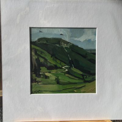 South Peak Canvas Giclee Print, matted