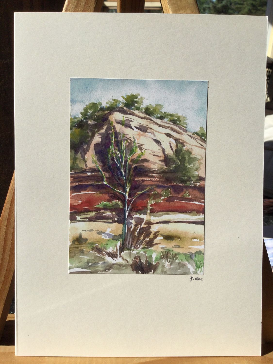Tree in Wash Note Card