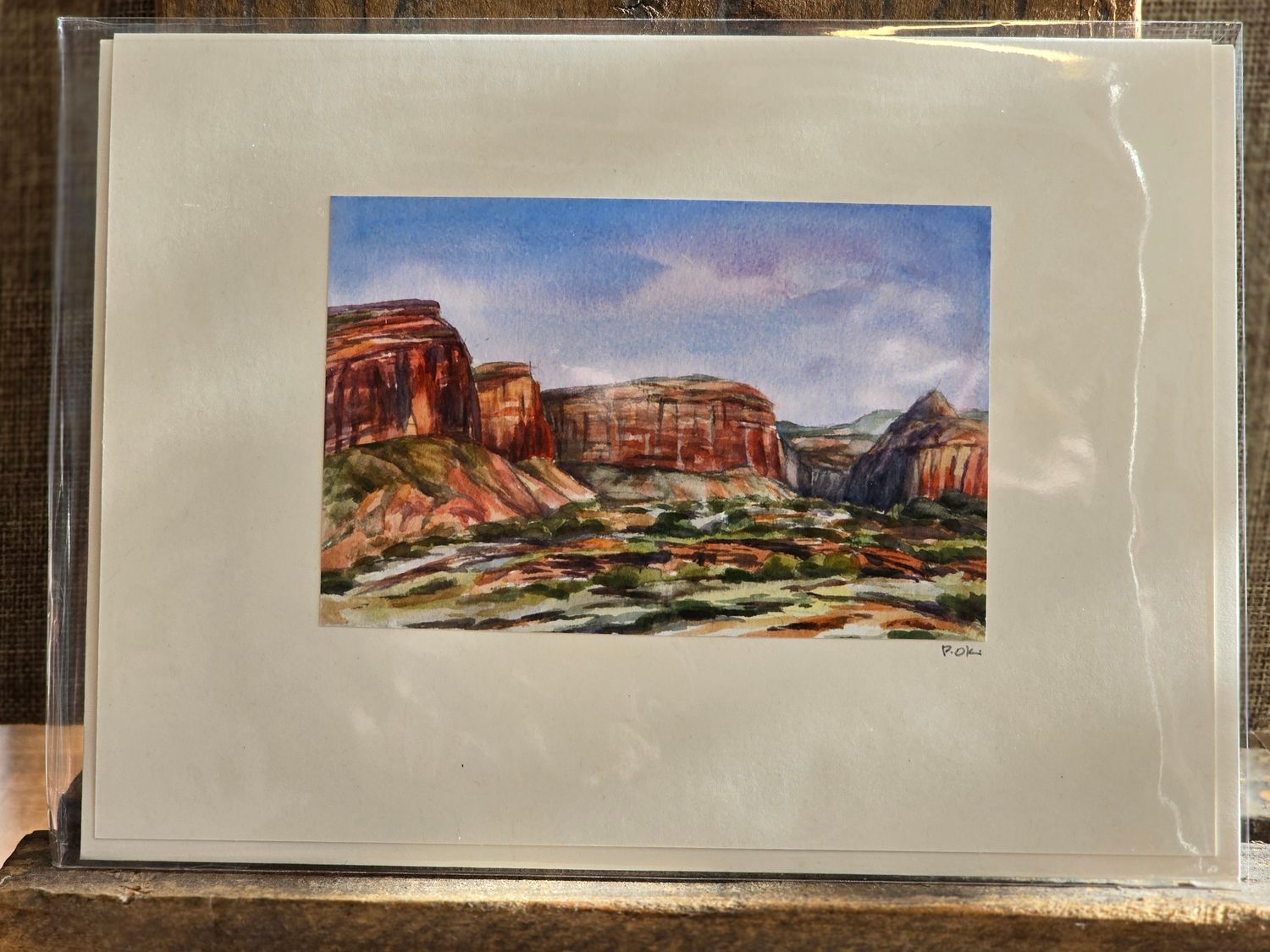 Buttresses at the Creek Note Card