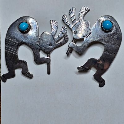 Kokopelli Turquoise Earrings