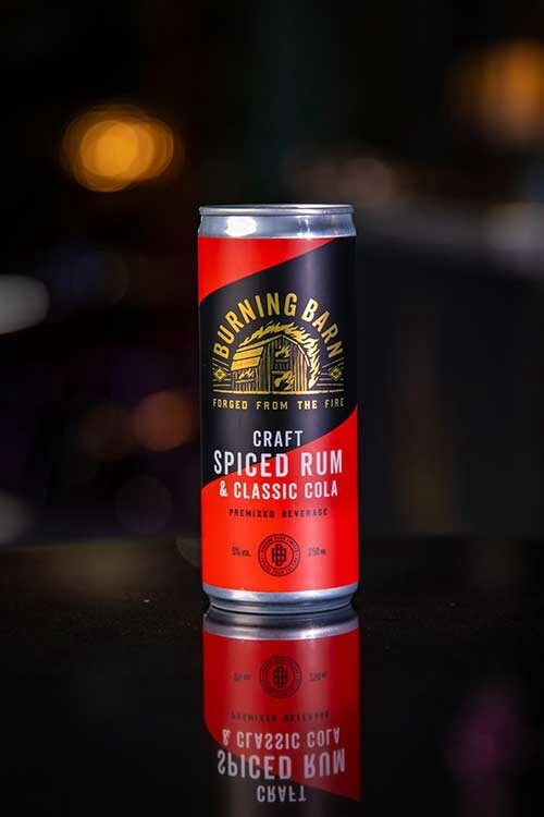 Burning Barn Craft Spiced Rum & Classic Cola 250ml