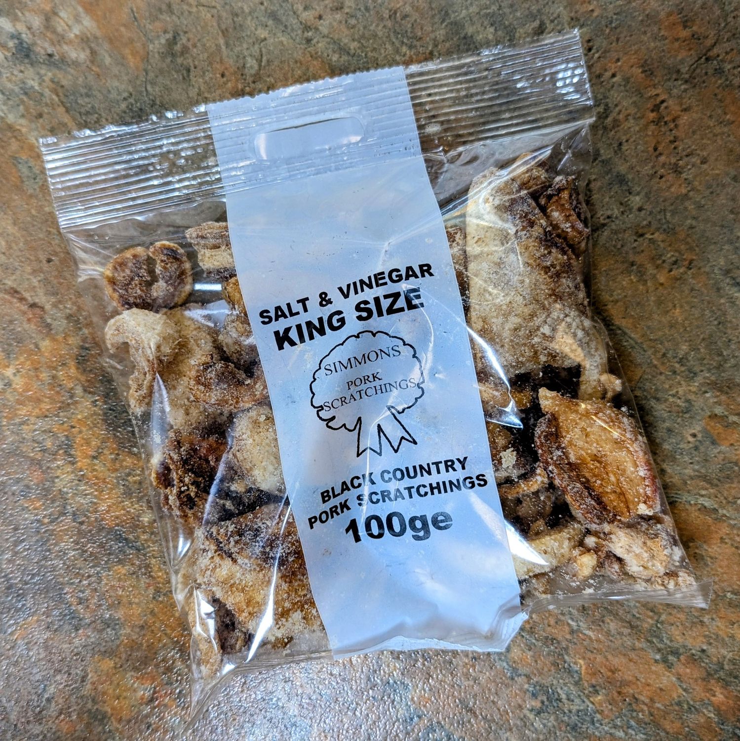 Simmons Salt & Vinegar KS Pork Scratchings 95g