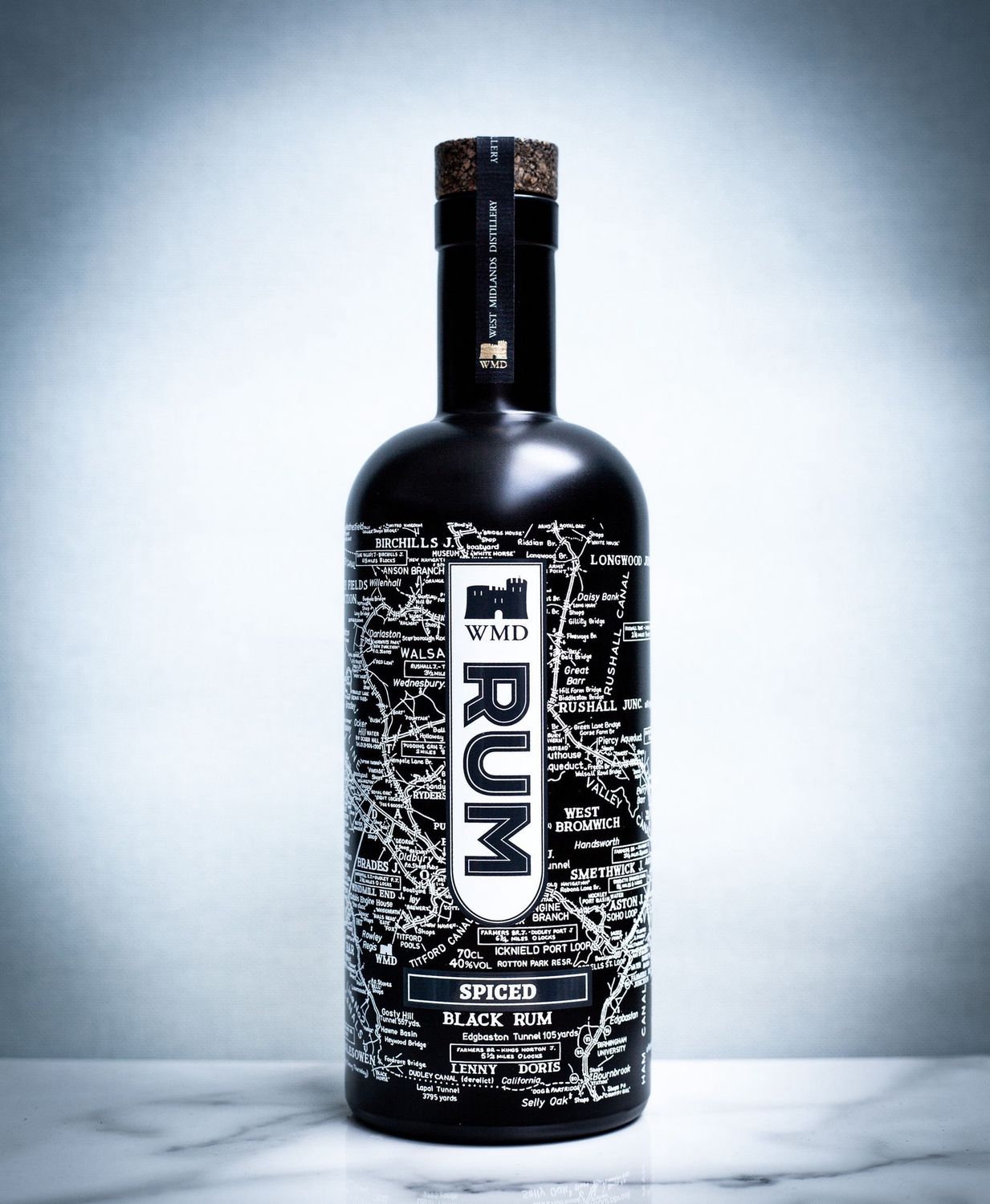WMD Black Spiced Rum 70cl