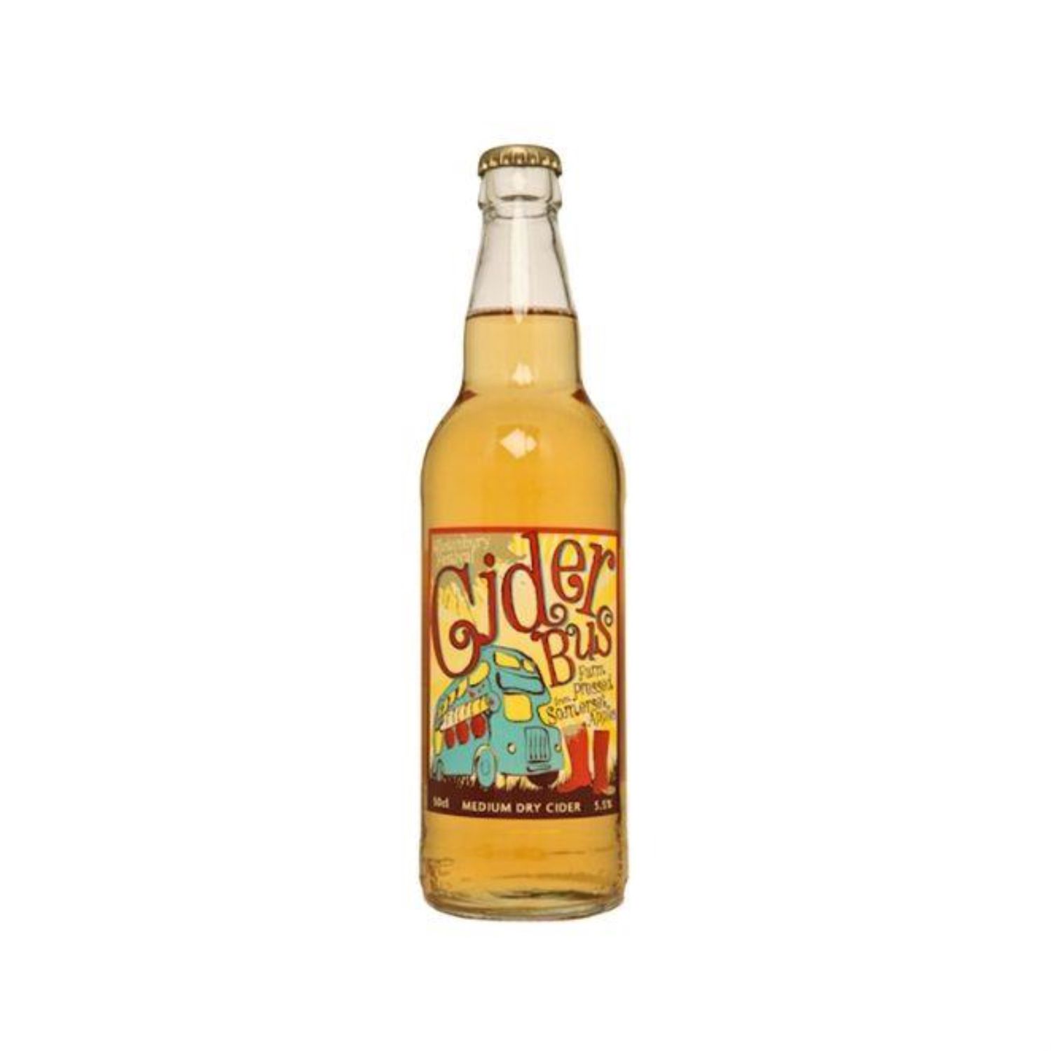 Burrow Hill Cider Bus Medium Cider 500ml