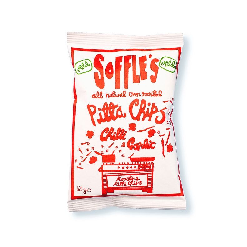 Soffles Chilli & Garlic MILD Pitta Chips 160g