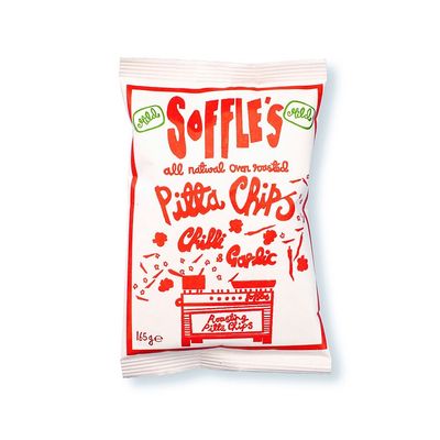 Soffles Chilli & Garlic MILD Pitta Chips 160g Soffles Chilli & Garlic MILD Pitta Chips 160g