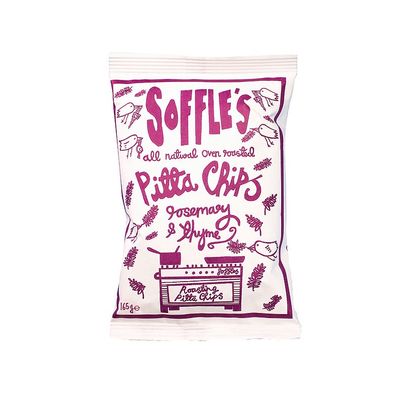 Soffles Rosemary & Thyme Pitta Chips 160g Soffles Rosemary & Thyme Pitta Chips 160g