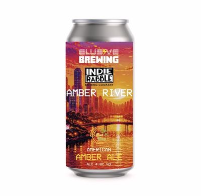 Elusive x Indie Rabble - Amber River 440ml