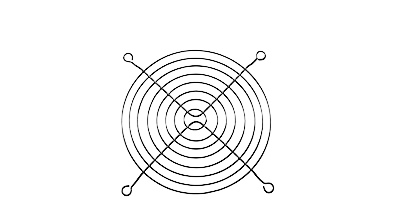 Metal wire fan protection net 120mm