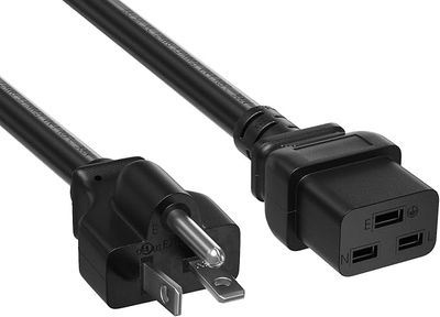 NEMA 6-20P to C19 Heavy Duty Power Cord, 20A/250V, Power Extension Cord for PDU