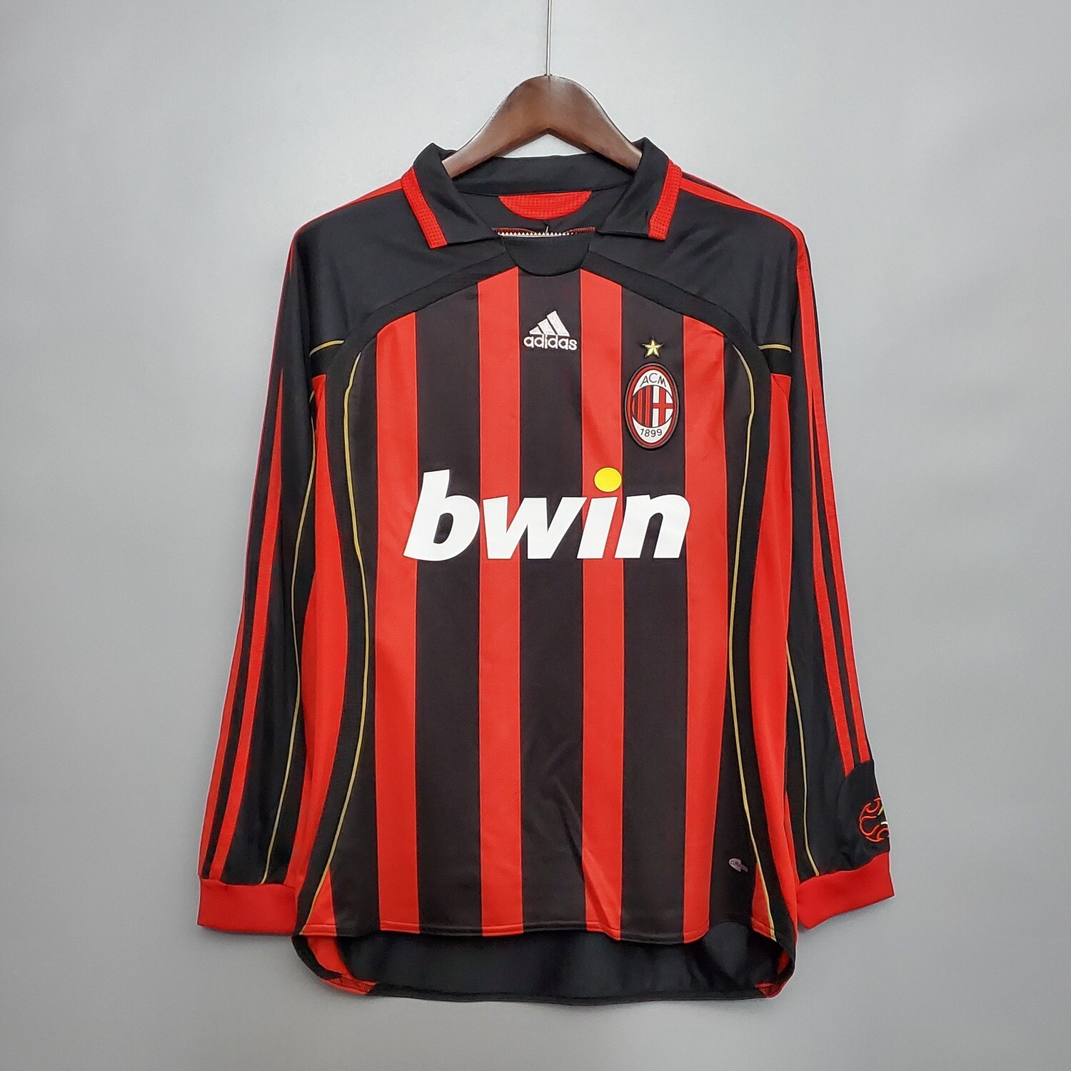 AC Milan 2006/07 Home Men&#39;s Long Sleeve Jersey- Retro
