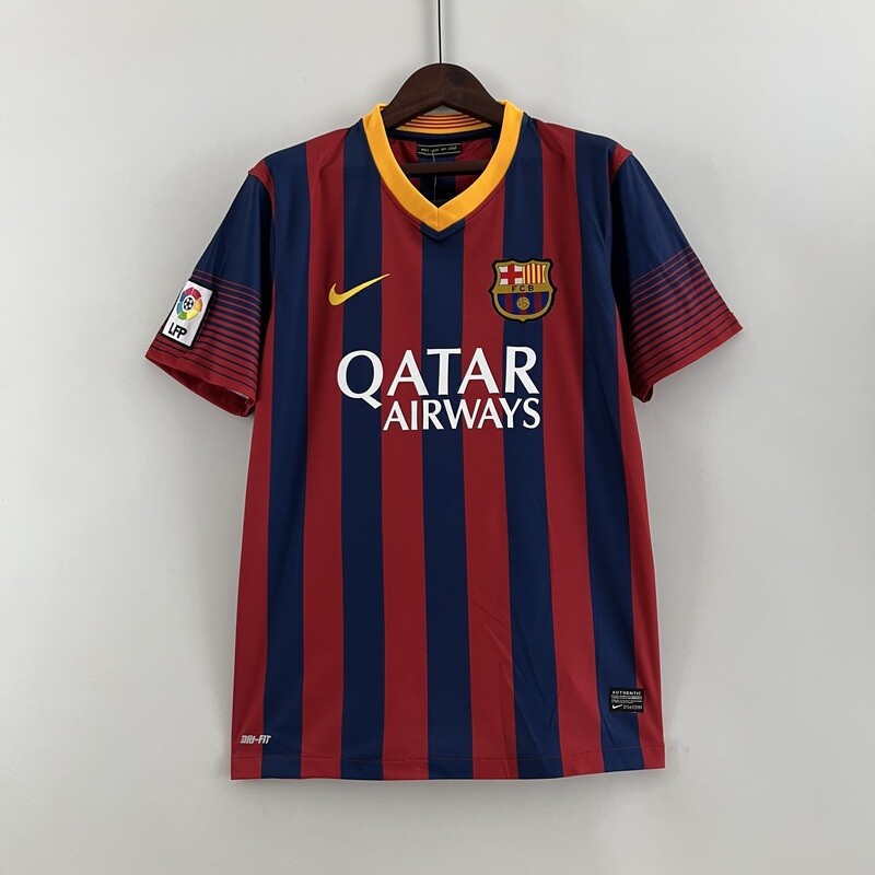 Barcelona FC 2013/14 Home Men&#39;s Jersey- Retro