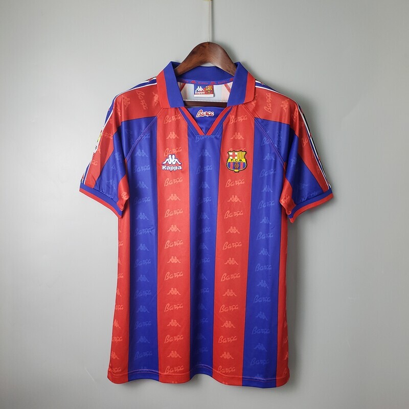 Barcelona FC 1996/97 Home Men&#39;s Jersey- Retro