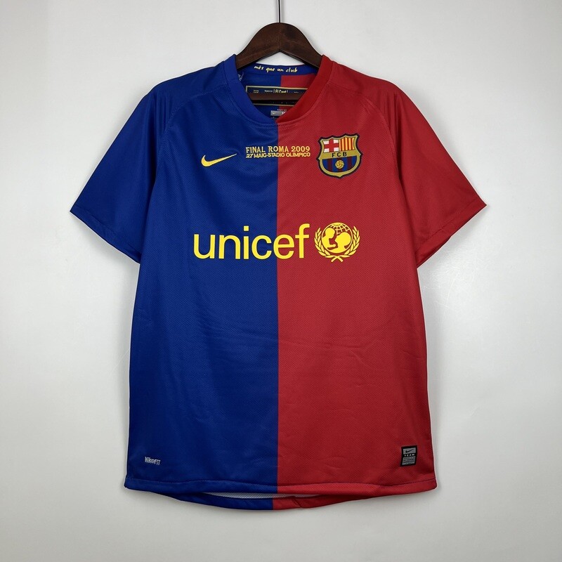Barcelona FC 2008/09 Home UCL Final Men&#39;s Jersey- Retro