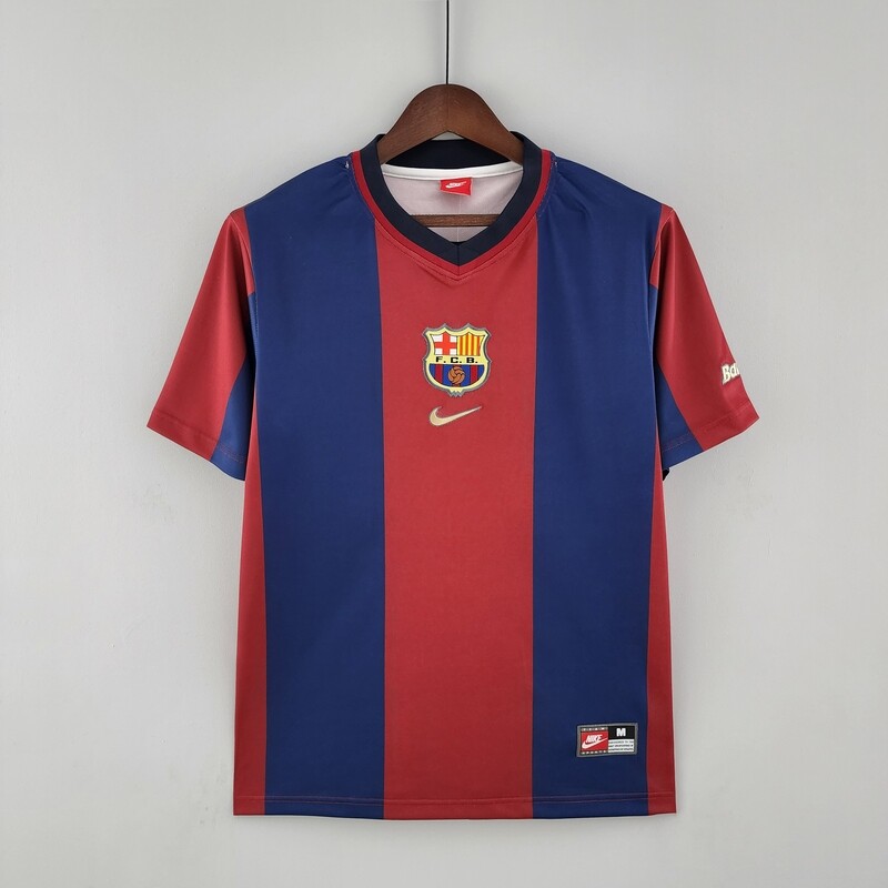 Barcelona FC 1998/99 Home Men&#39;s Jersey- Retro