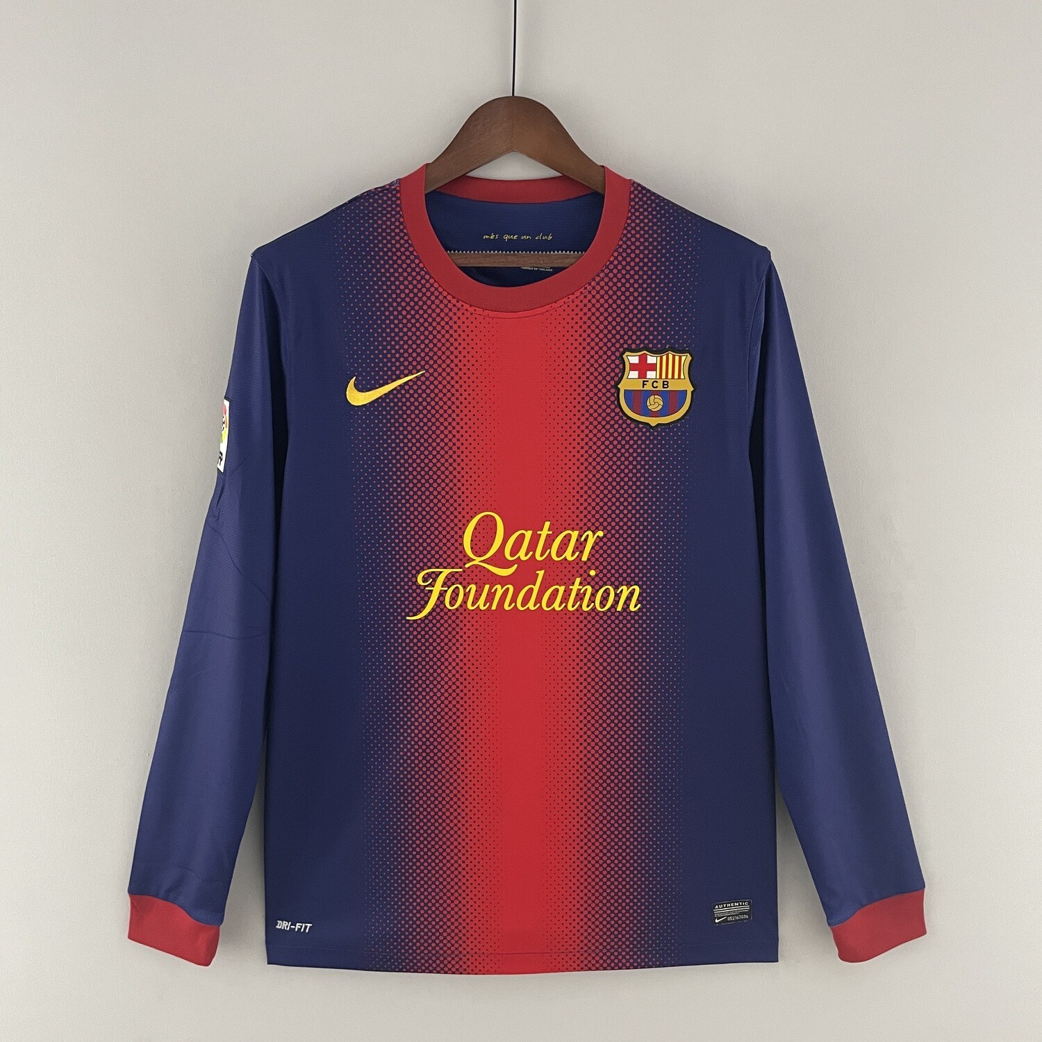 Barcelona FC 2012/13 Home Men&#39;s Long Sleeve Jersey- Retro