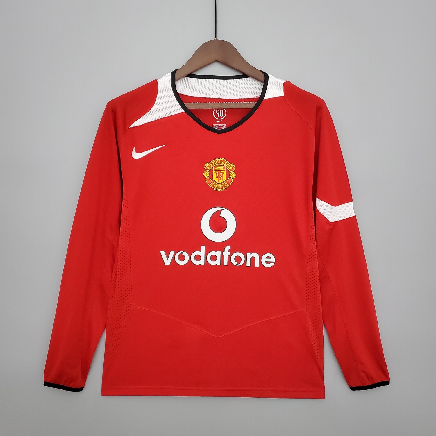 Manchester United 2005/06 Home Men&#39;s Long Sleeve Jersey- Retro