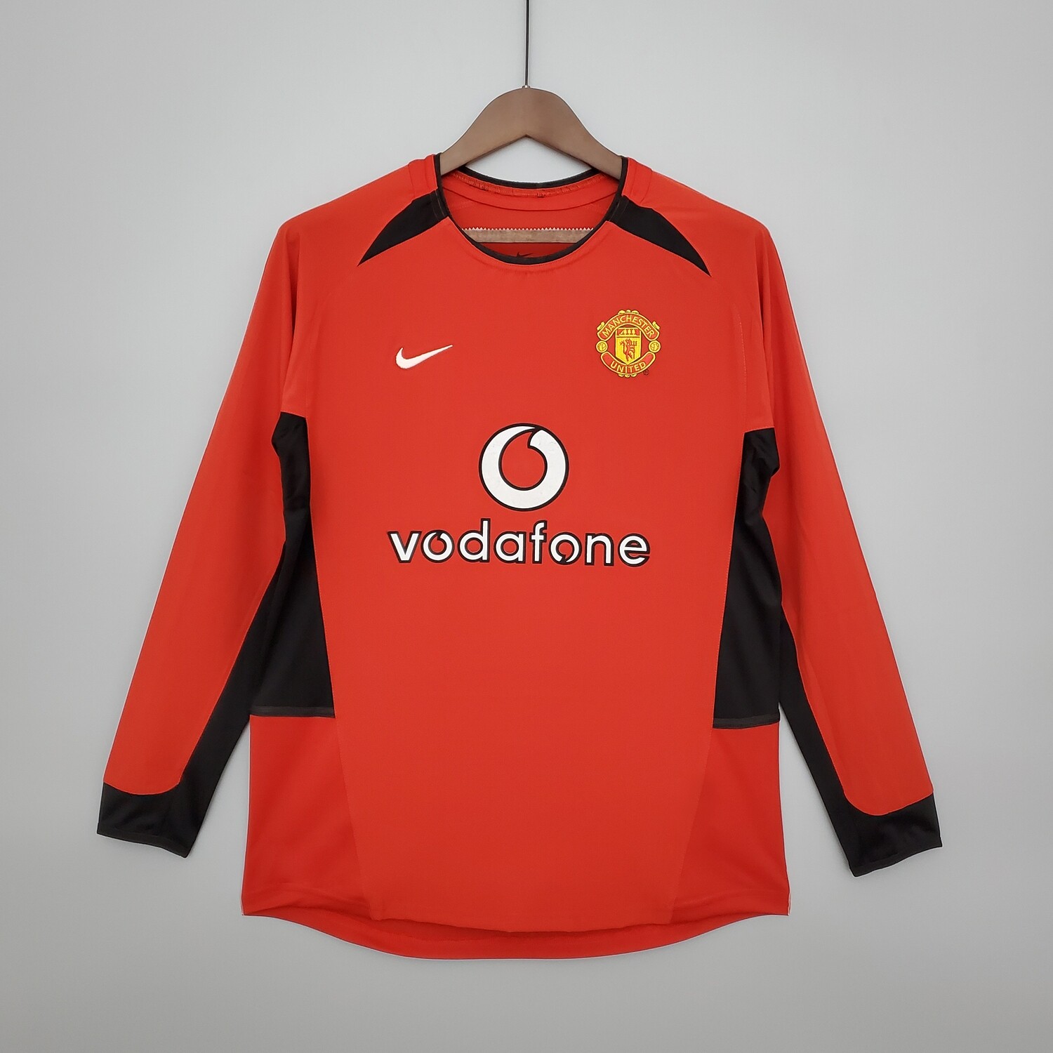 Manchester United 2002/03 Home Men&#39;s Long Sleeve Jersey- Retro