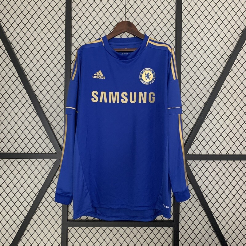 Chelsea 2012/13 Home Men&#39;s Long Sleeve Jersey- Retro