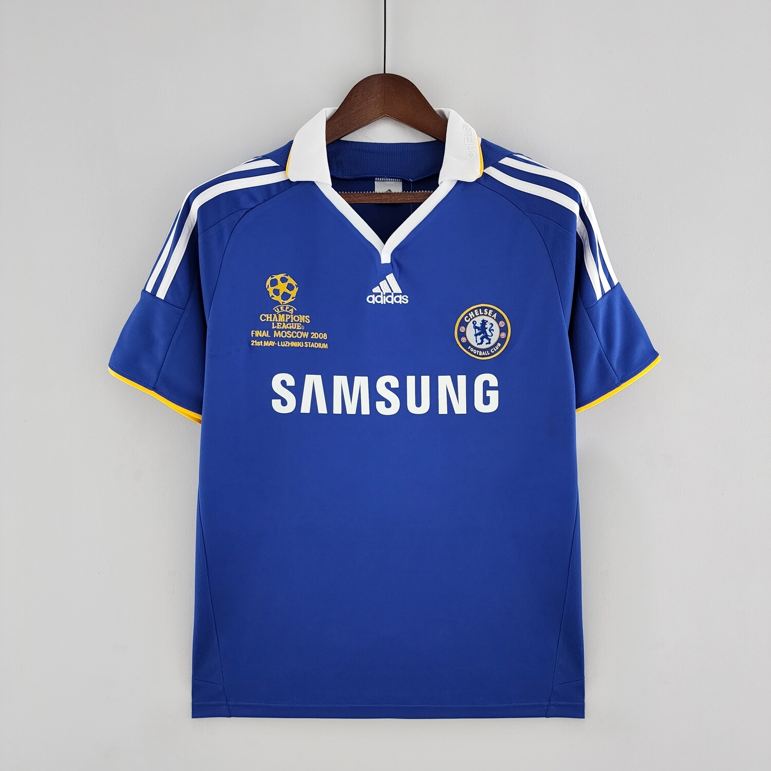 Chelsea 2007/08 Home UCL Final Men&#39;s Jersey- Retro