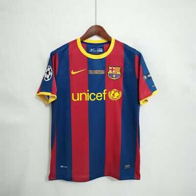 Barcelona FC 2010/11 Home UCL Final Men&#39;s Jersey- Retro