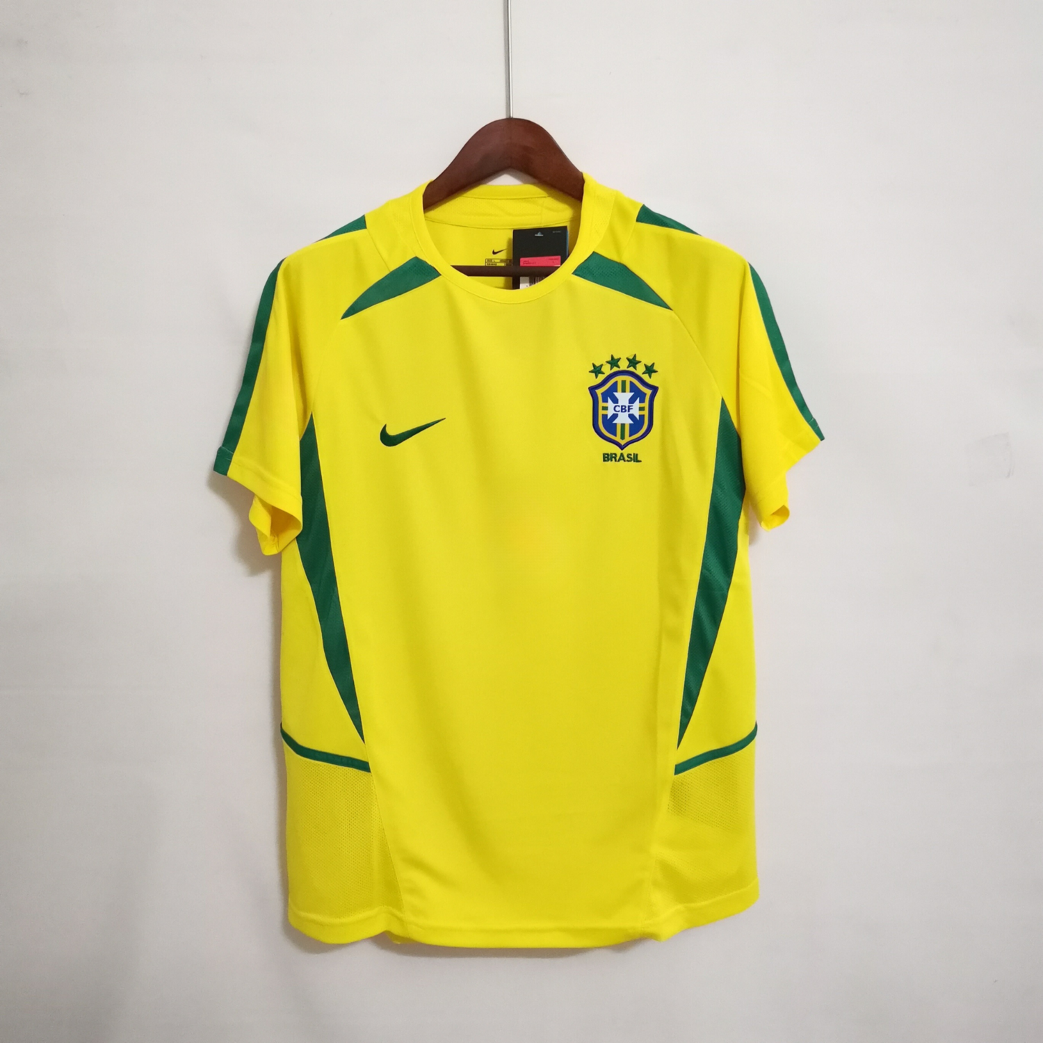 Brazil 2002 Home Men&#39;s Jersey- Retro