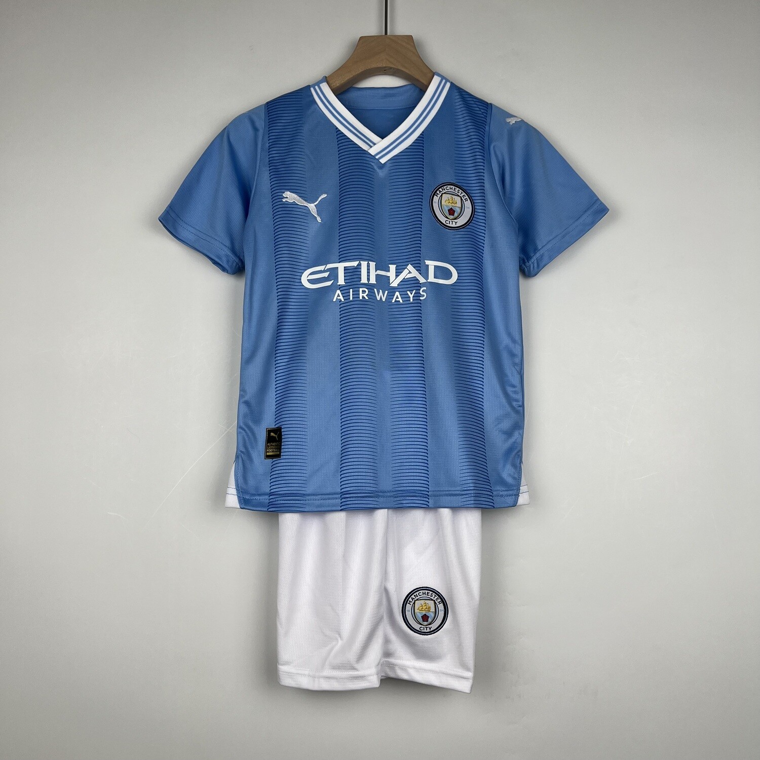 Manchester City 2023/24 Home Kid&#39;s Jersey &amp; Shorts