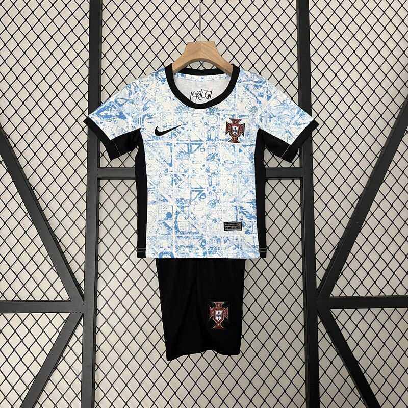 Portugal 2024 Away Kid&#39;s Jersey &amp; Shorts