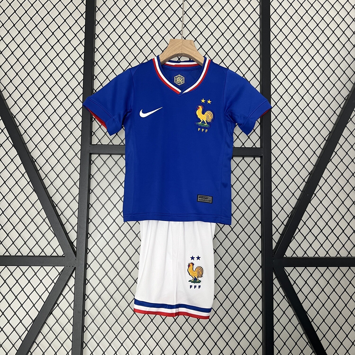 France 2024 Home Kid&#39;s Jersey &amp; Shorts