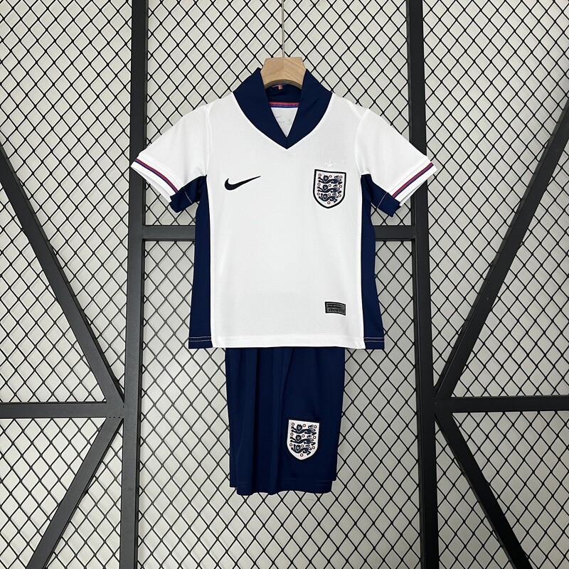 England 2024 Home Kid&#39;s Jersey &amp; Shorts