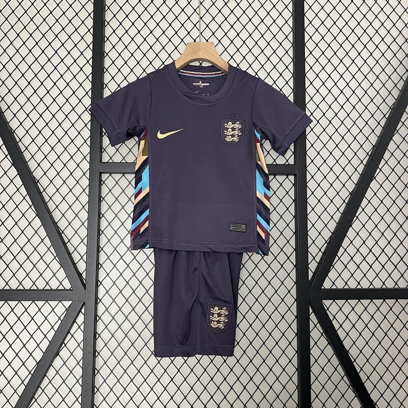 England 2024 Away Kid&#39;s Jersey &amp; Shorts